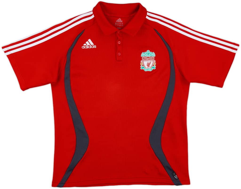 2006-07 Liverpool adidas Polo Shirt - 8/10 - (L)