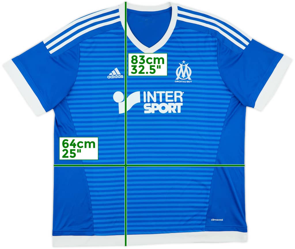 2015-16 Olympique Marseille Third Shirt - 7/10 - (XXL)