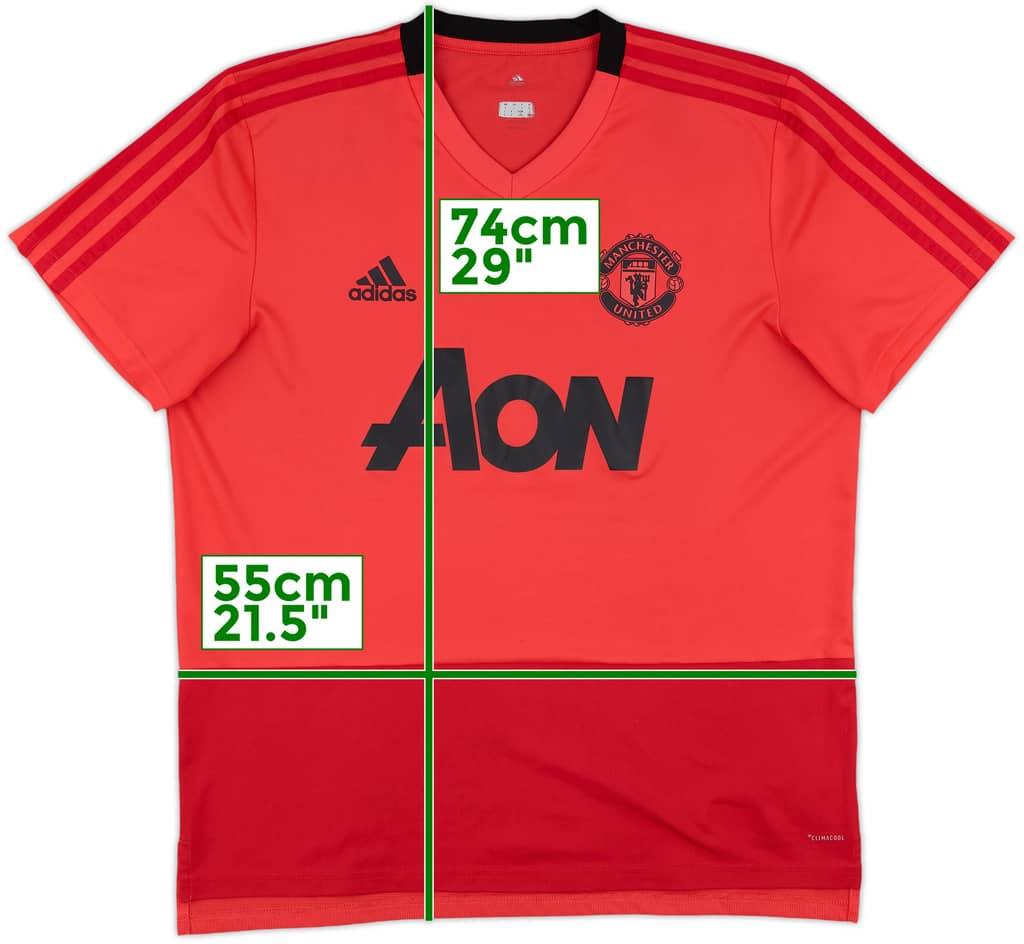 2018-19 Manchester United adidas Training Shirt - 9/10 - (L)