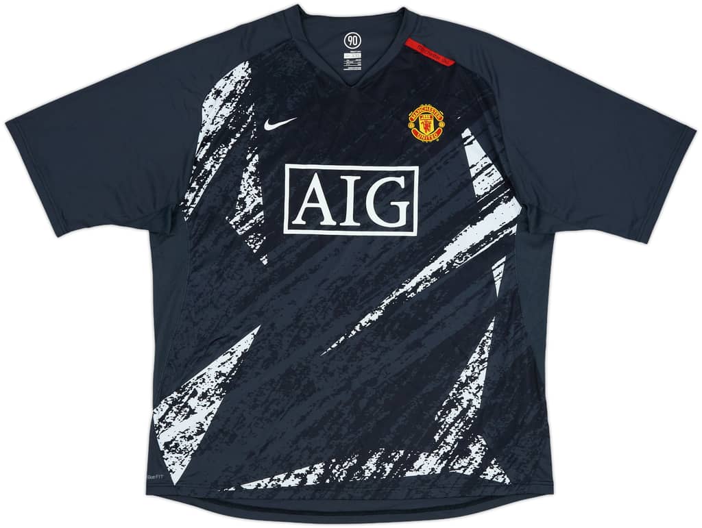 2007-08 Manchester United Nike Training Shirt - 9/10 - (XXL)