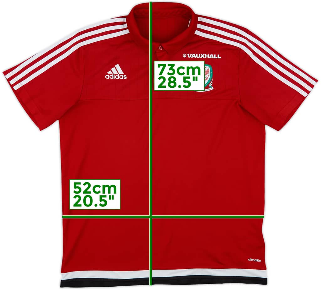 2016-17 Wales adidas Polo Shirt - 6/10 - (L)