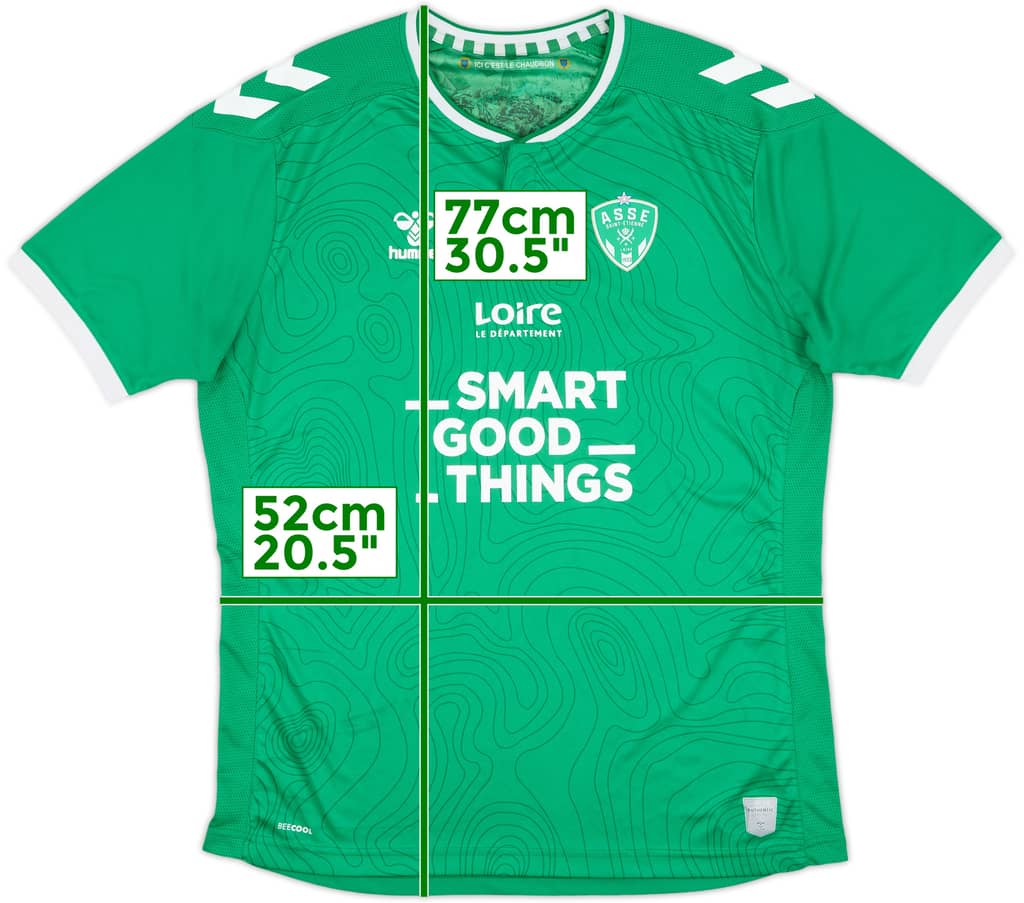 2022-23 Saint Etienne Home Shirt - 7/10 - (XL)