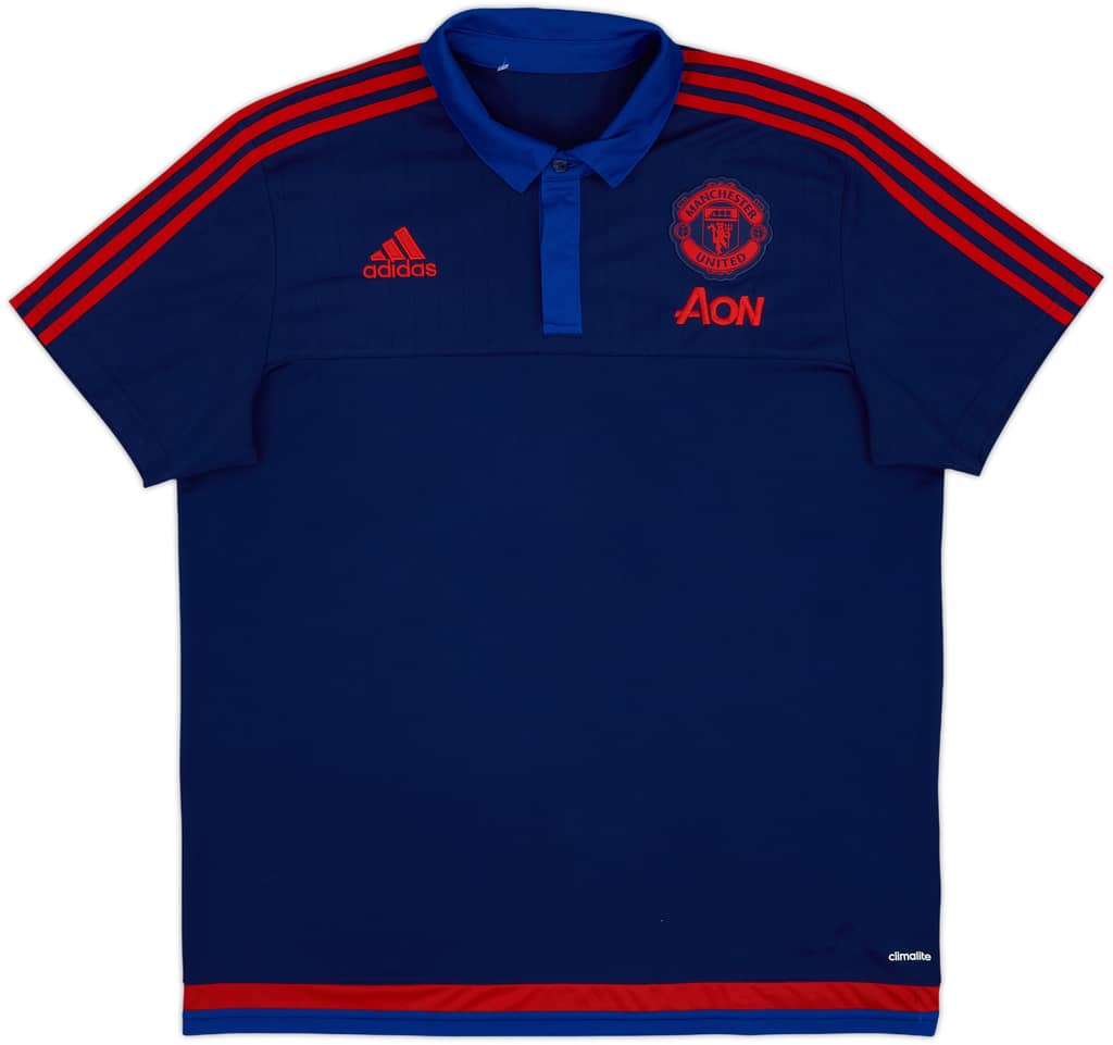 2015-16 Manchester United adidas Polo Shirt - 10/10 - (XL)