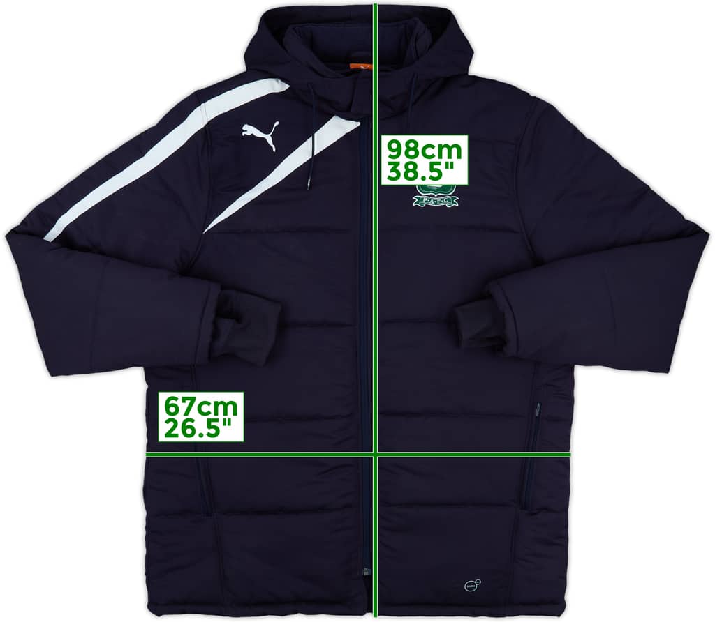 2013-14 Plymouth Puma Padded Bench Coat - 8/10 - (XL)