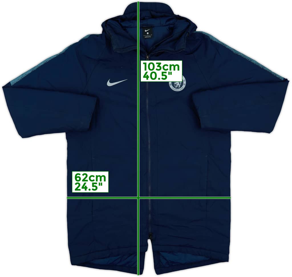 2018-19 Chelsea Nike Padded Bench Coat - 7/10 - (L)