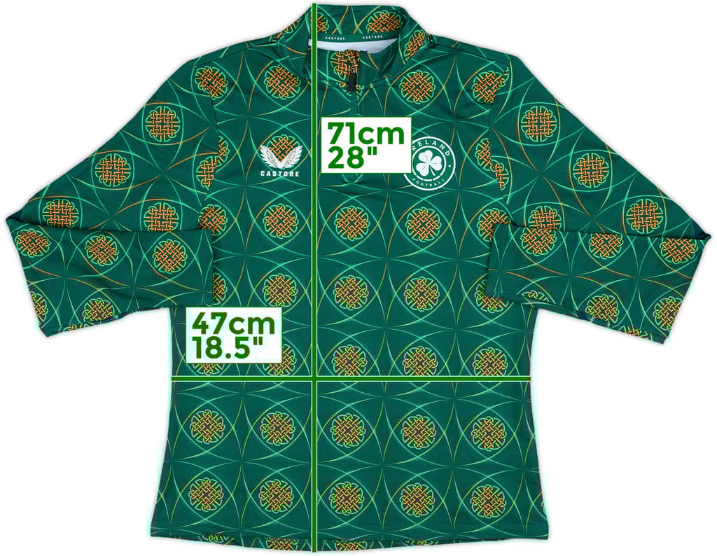 2023-24 Ireland Castore 1/4 Zip Training Top - 10/10 - (Women's M)