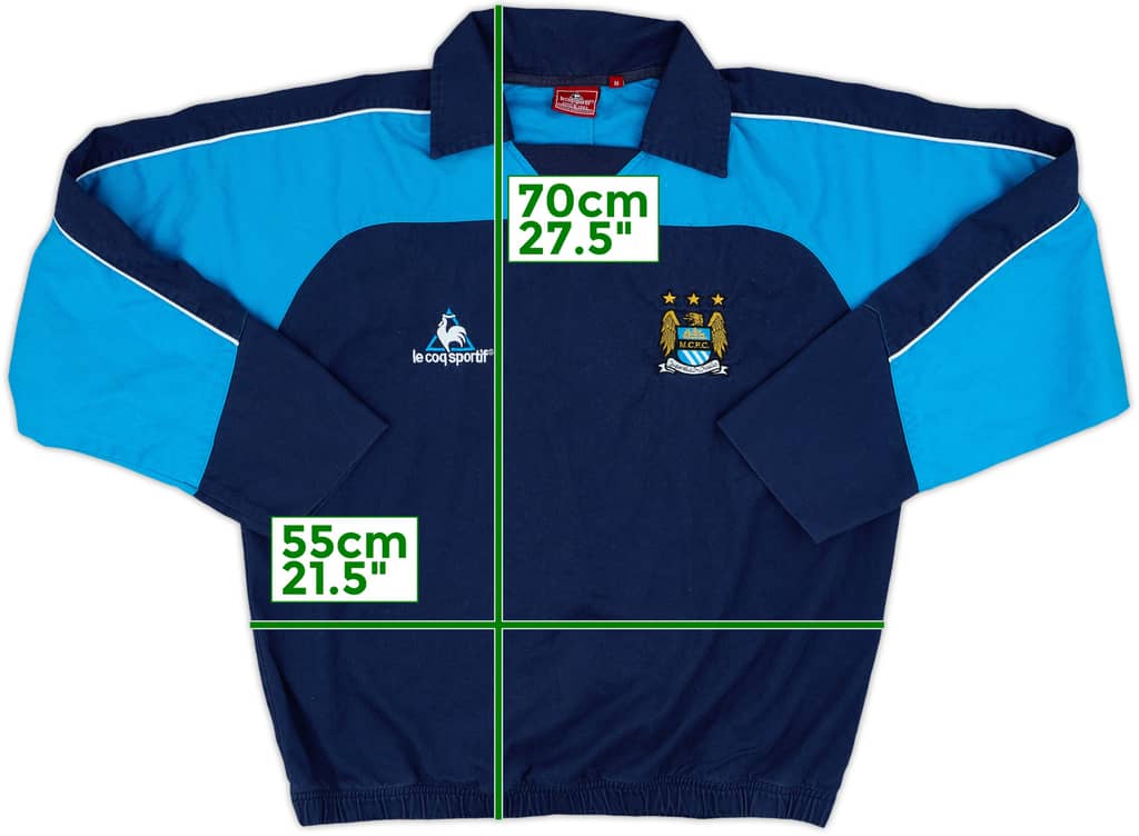 1999-00 Manchester City Le Coq Sportif Drill Top - 8/10 - (M)