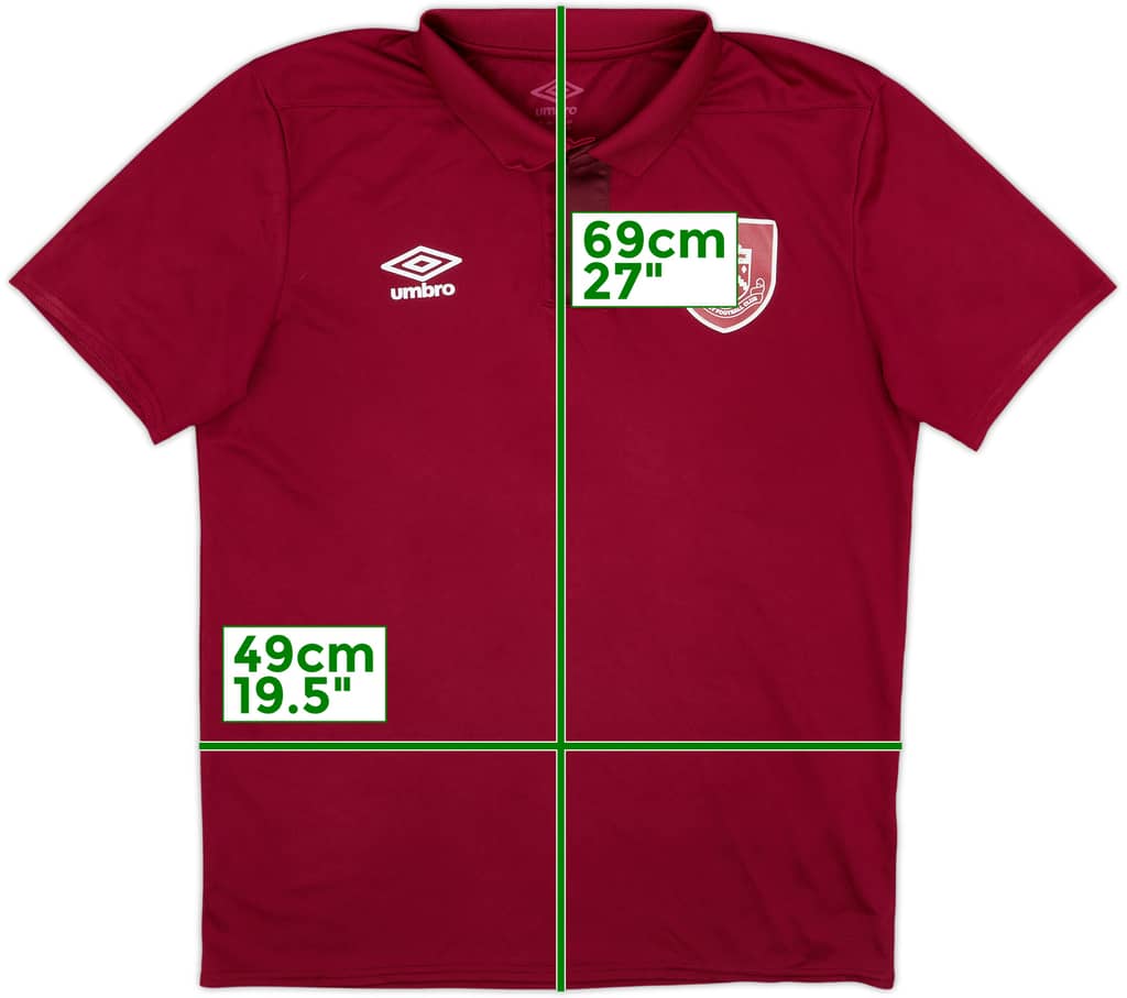 2022-23 Burnley Umbro Polo Shirt - 9/10 - (M)