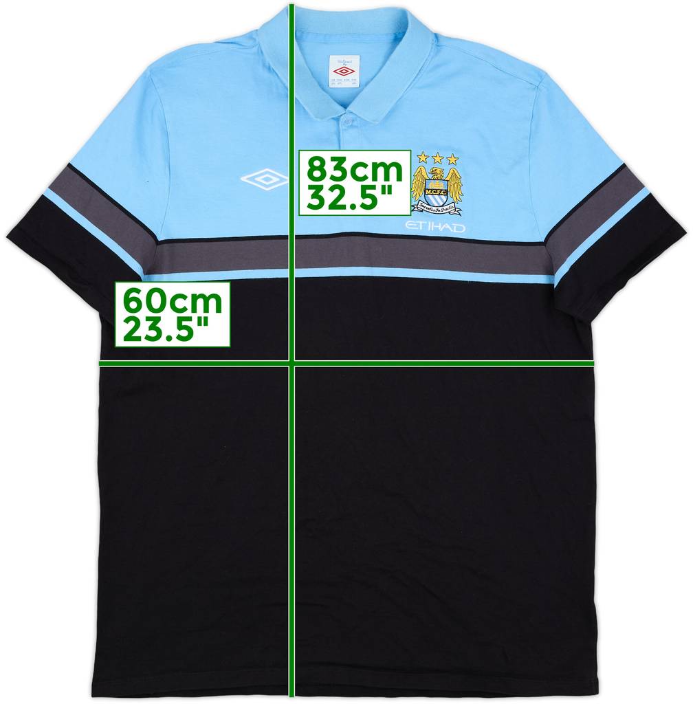 2012-13 Manchester City Umbro Polo Shirt - 7/10 - (3XL)