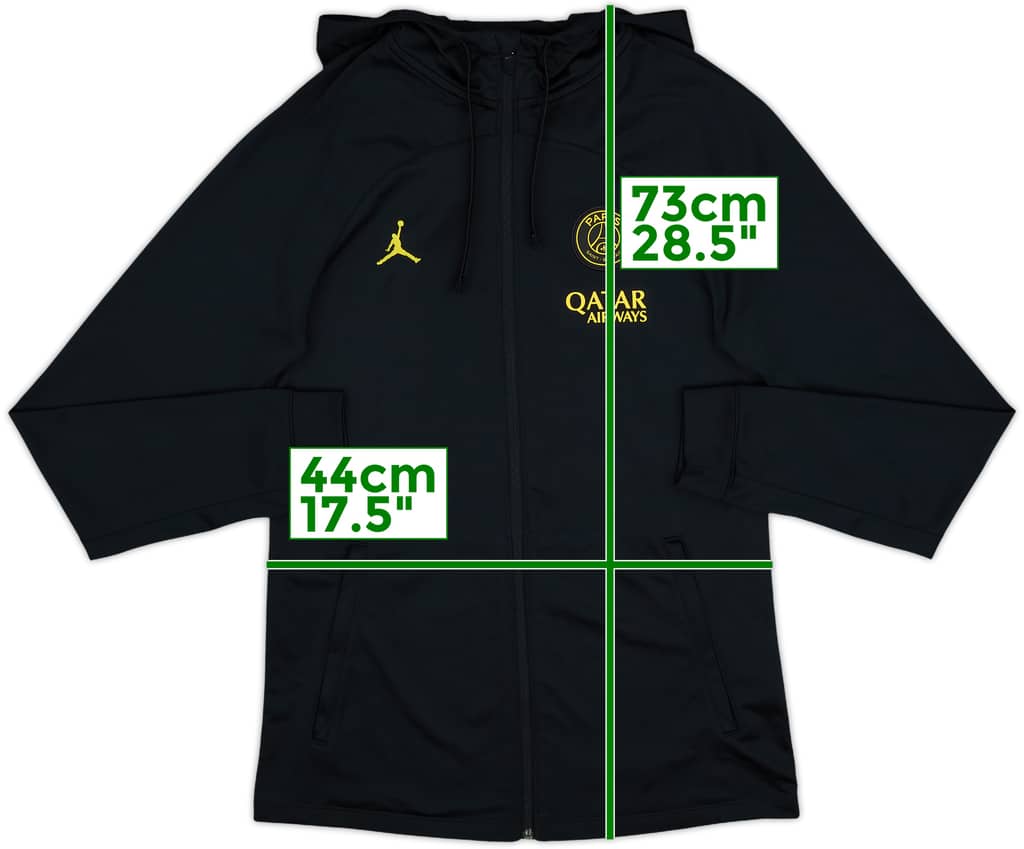 2023-24 Paris Saint-Germain Nike Jordan 1/4 Zip Sweat Top - 10/10 - (S)