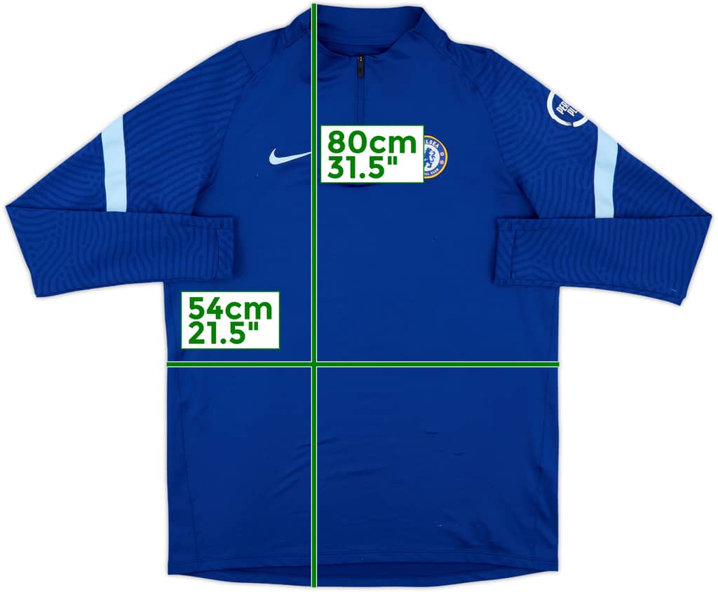2020-21 Chelsea Nike 1/4 Zip Training Top - 8/10 - (L)