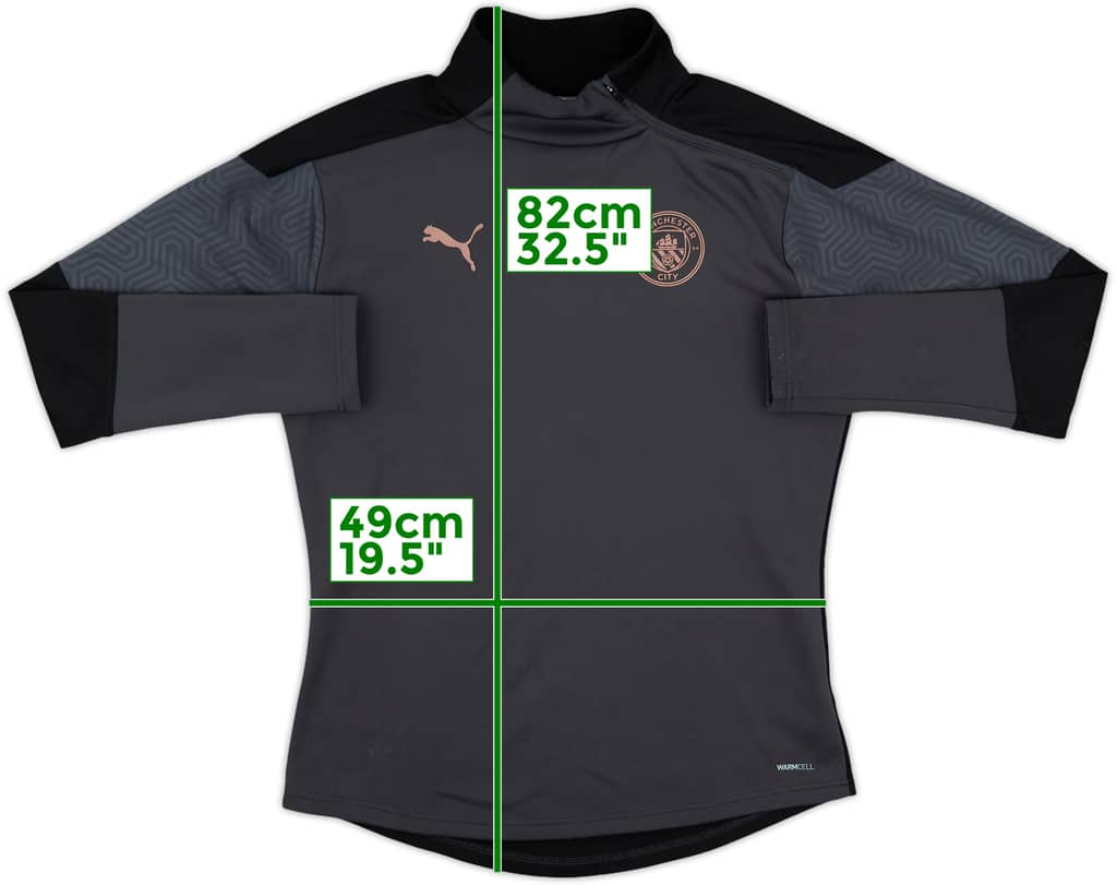 2019-20 Manchester City Puma 1/4 Zip Training Top - 7/10 - (M)
