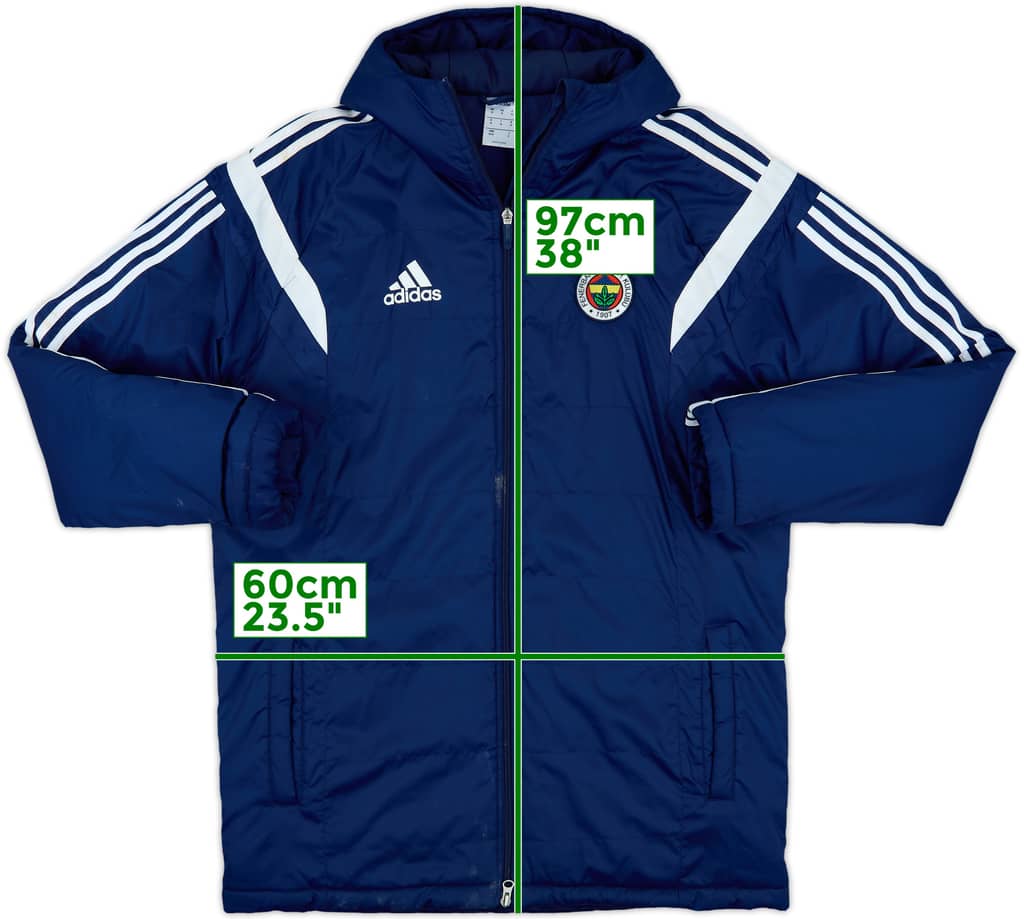 2013-14 Fenerbahce adidas Padded Bench Coat - 6/10 - (M)