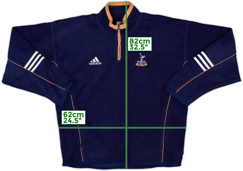 1999-00 Tottenham adidas 1/4 Zip Fleece Top - 7/10 - (XL)