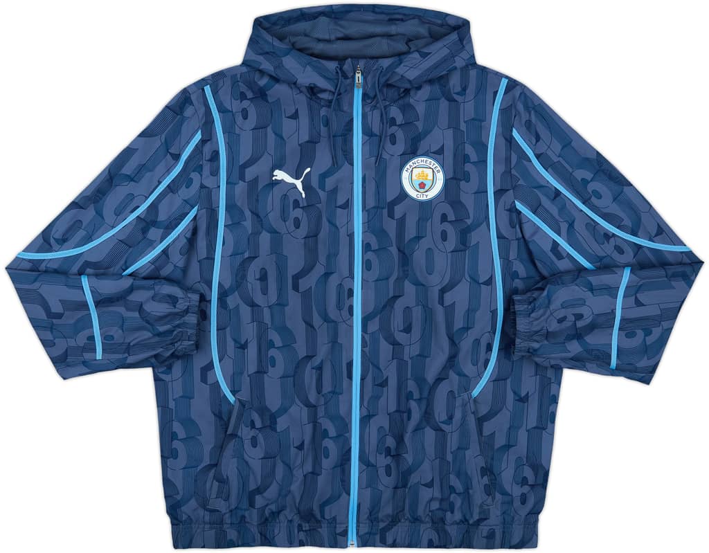 2023-24 Manchester City Puma Hooded Track Jacket - 8/10 - (XL)