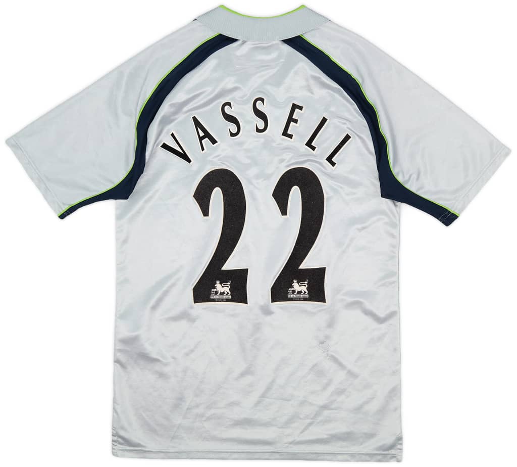 2001-02 Aston Villa Away Shirt Vassell #22 - 7/10 - (Y)
