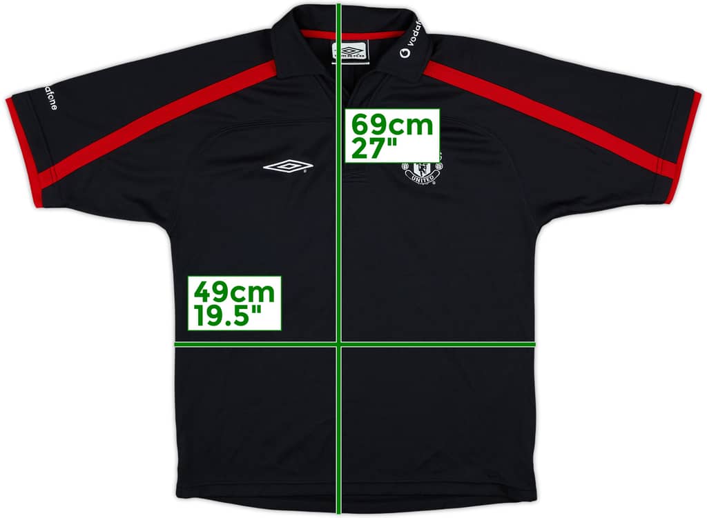 2000-01 Manchester United Umbro Polo Shirt - 10/10 - (S)