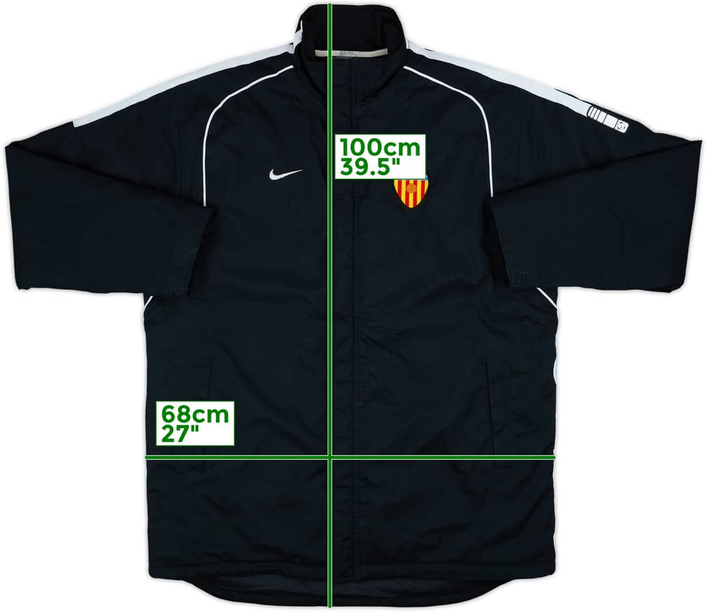 2002-03 Valencia Nike Padded Bench Coat - 7/10 - (L)