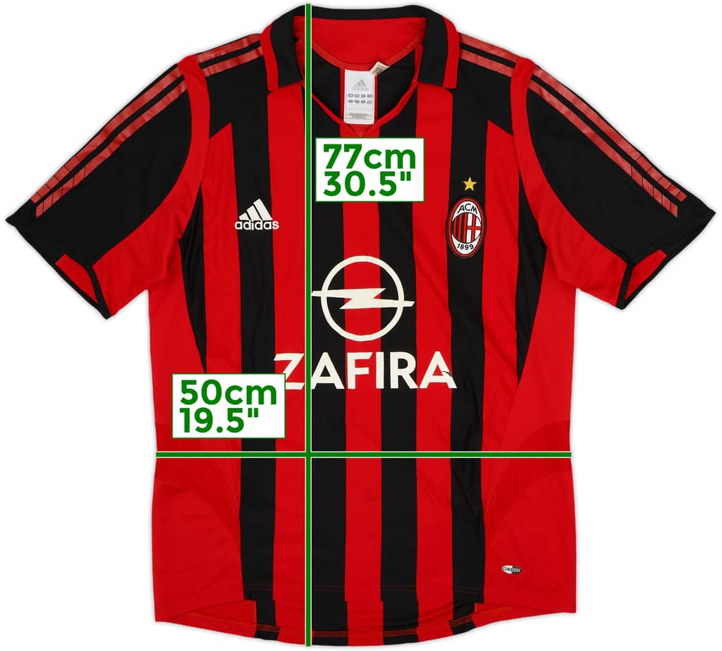 2005-06 AC Milan Home Shirt - 6/10 - (M)