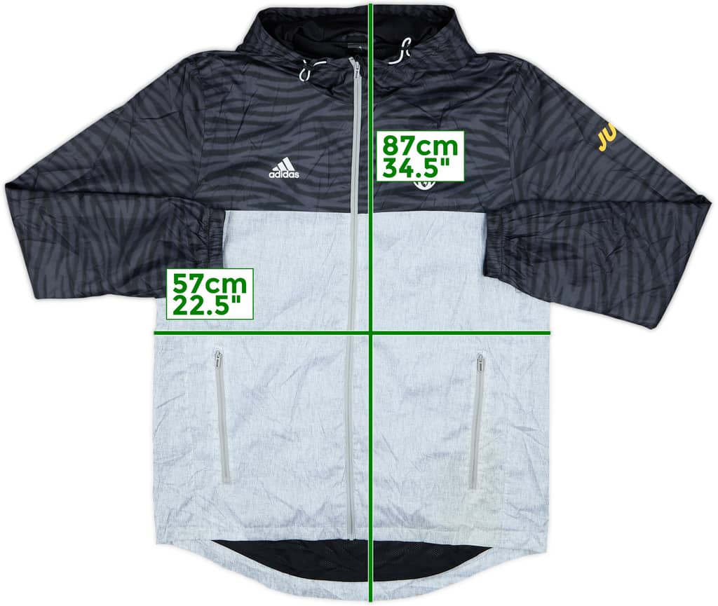2016-17 Juventus adidas Hooded Rain Jacket - 8/10 - (M)