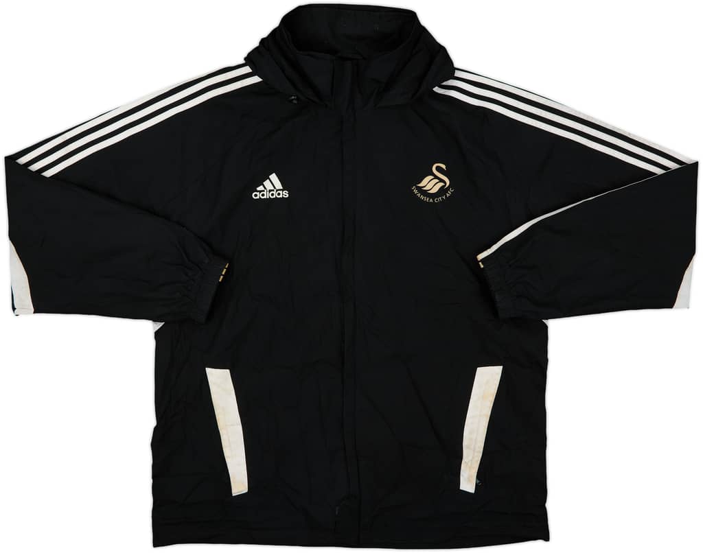 2014-15 Swansea adidas Hooded Rain Jacket - 6/10 - (XL/XXL)