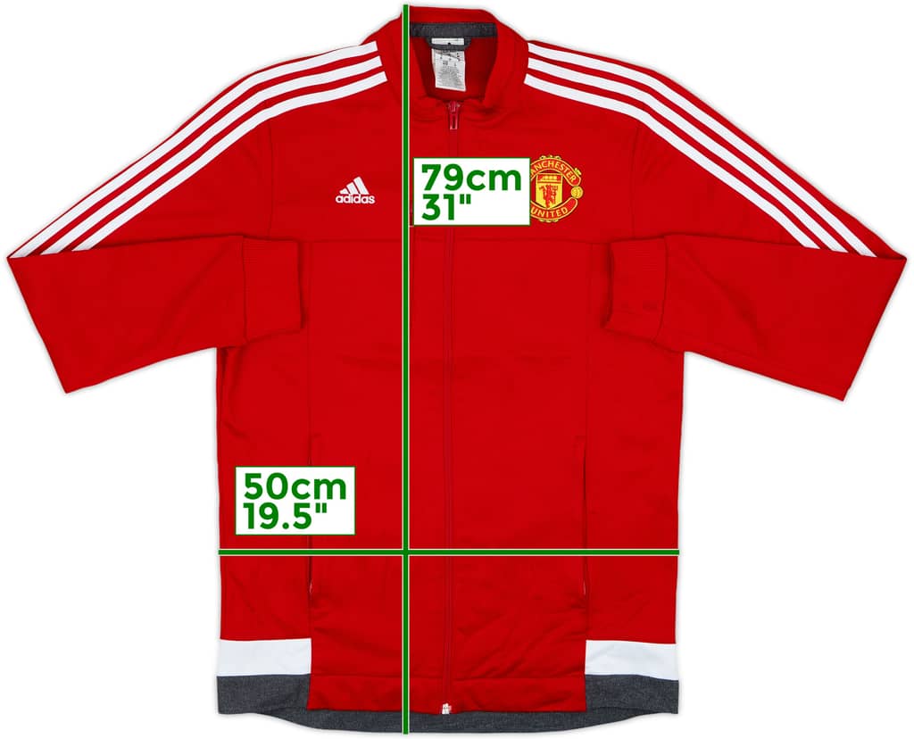 2015-16 Manchester United adidas Track Jacket - 8/10 - (M)