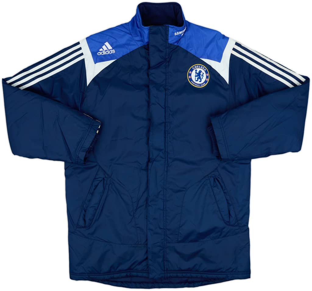 2007-08 Chelsea adidas Padded Bench Coat - 8/10 - (XL.Boys)