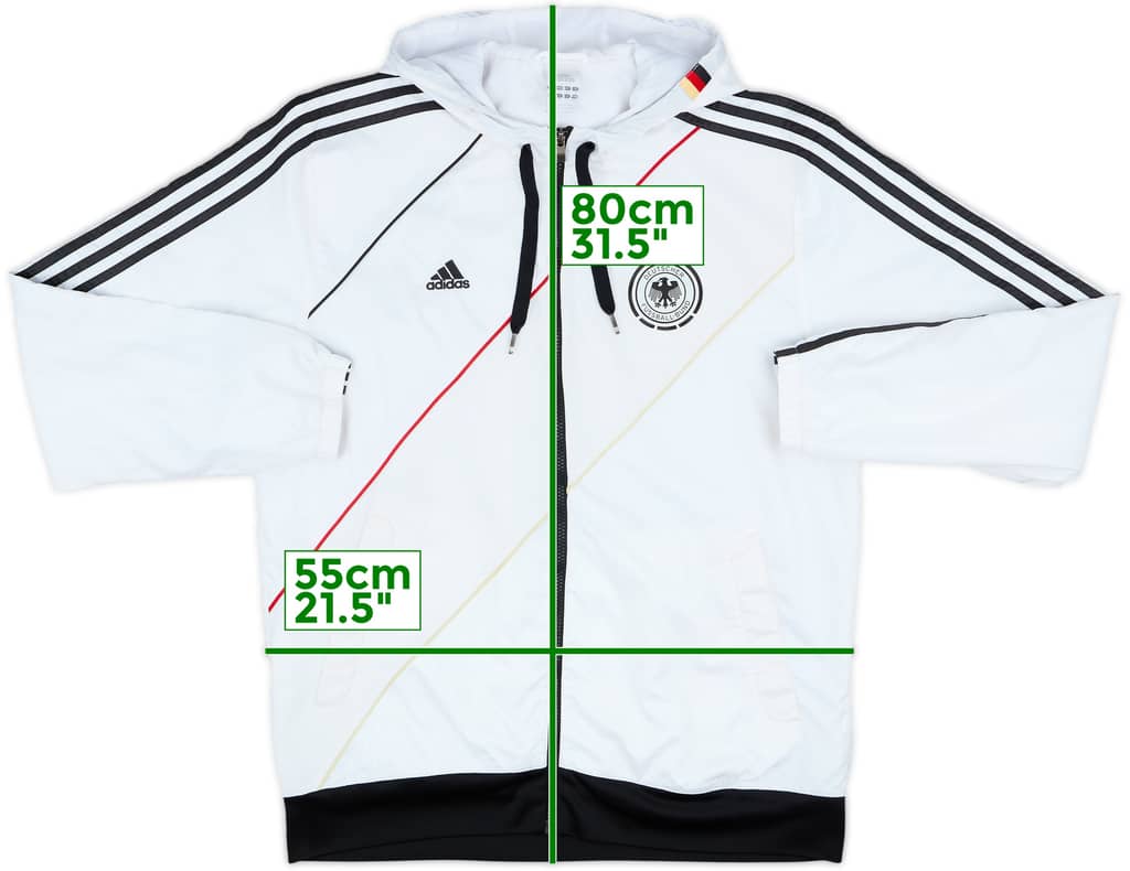 2012-13 Germany adidas Hooded Track Jacket - 6/10 - (M)