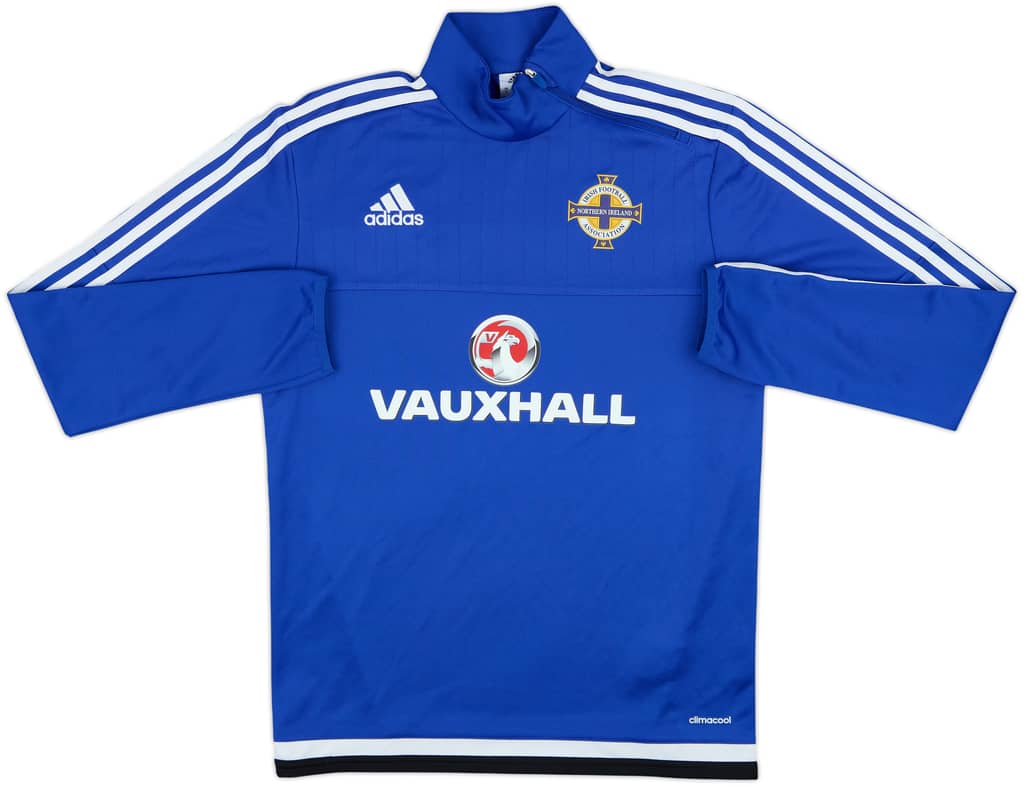 2015-16 Northern Ireland adidas 1/4 Zip Drill Top - 8/10 - (S)