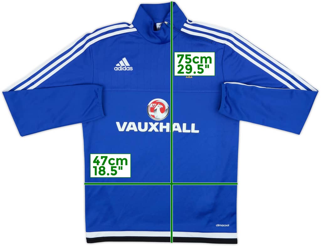 2015-16 Northern Ireland adidas 1/4 Zip Drill Top - 8/10 - (S)