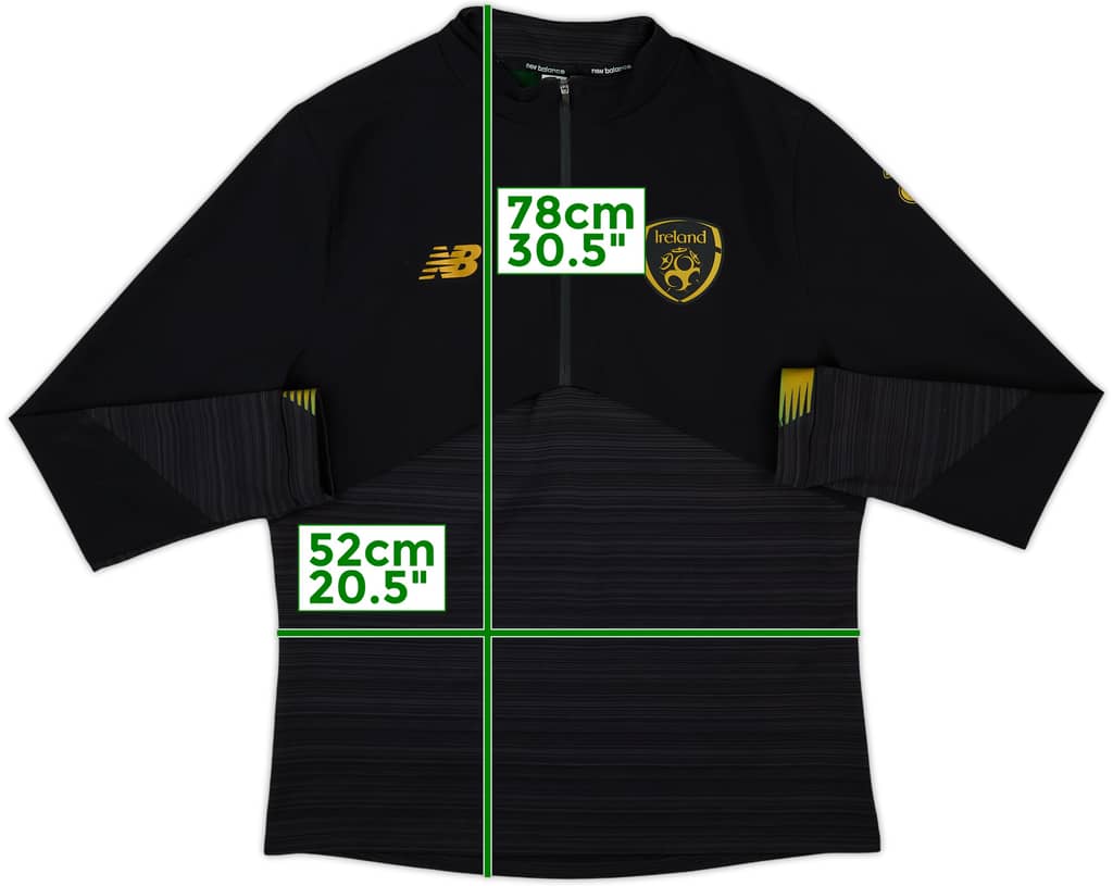 2019-20 Ireland New Balance 1/4 Zip Drill Top - 8/10 - (L)