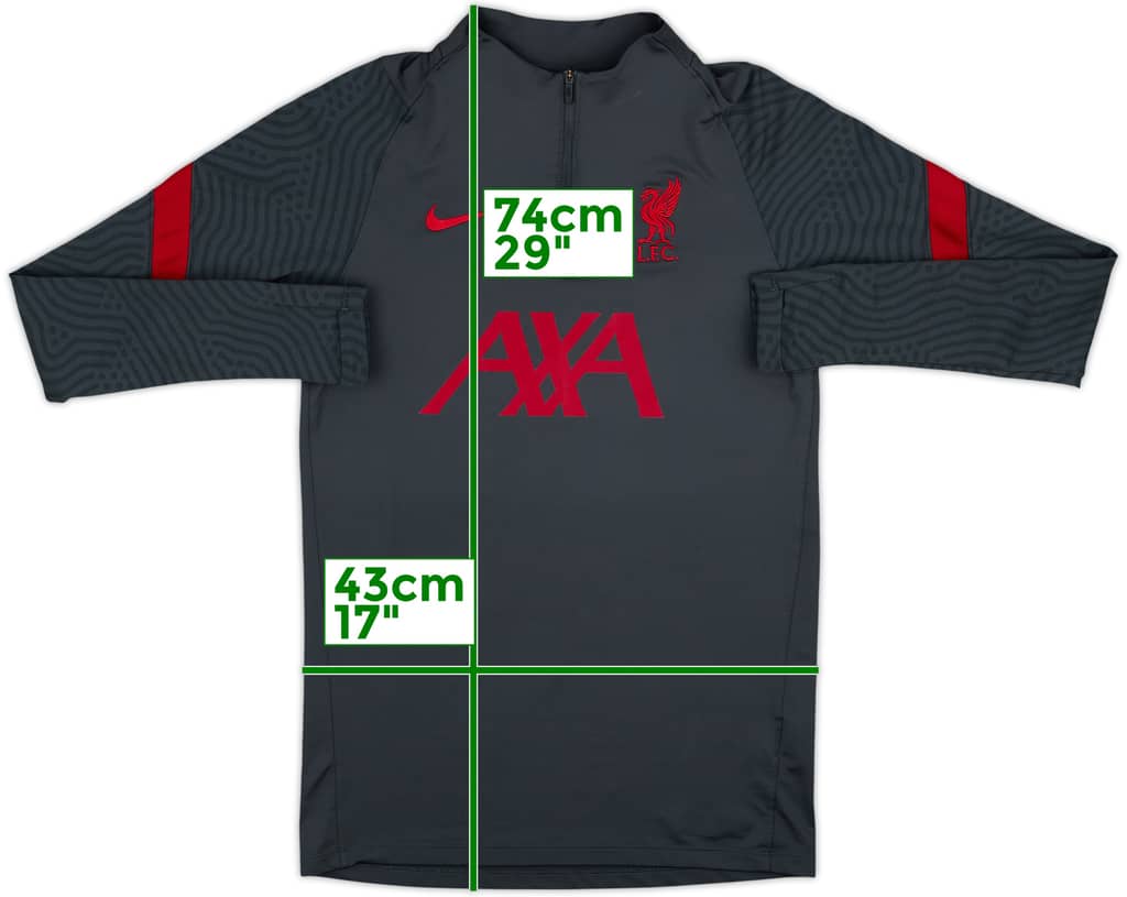 2020-21 Liverpool Nike 1/4 Zip Drill Top - 8/10 - (S)