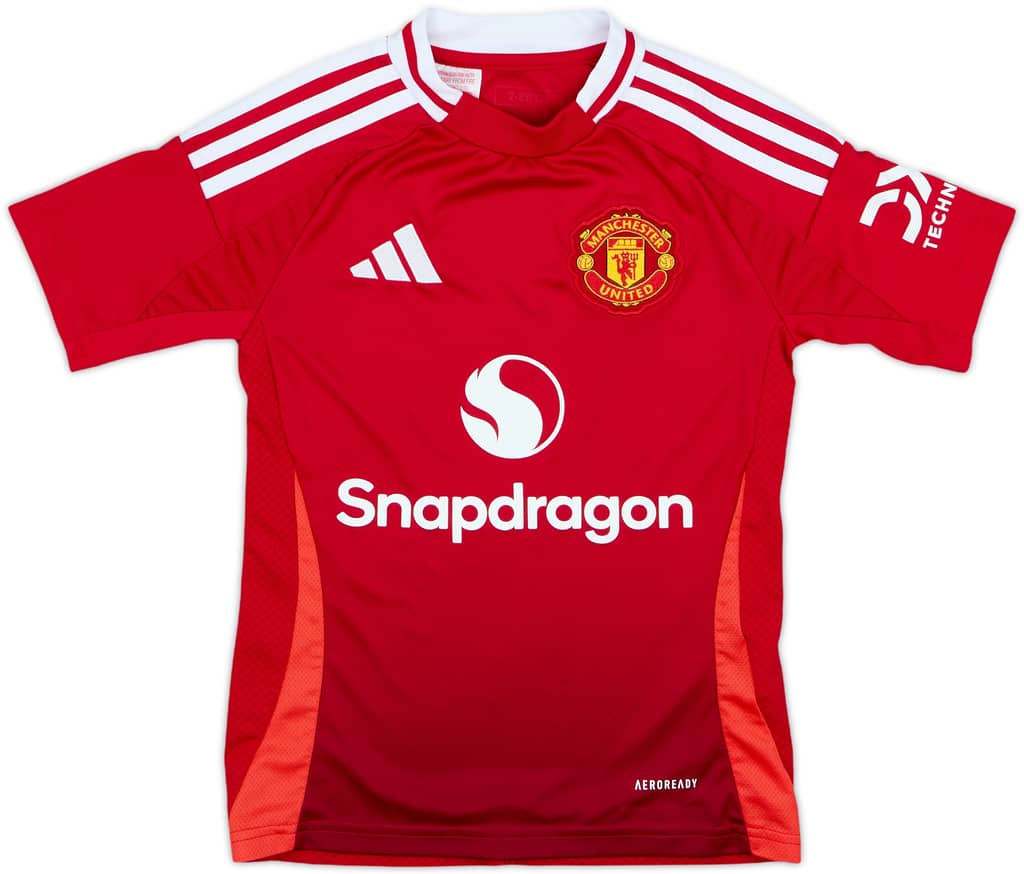 2024-25 Manchester United Home Shirt - 9/10 - (7-8 Years)