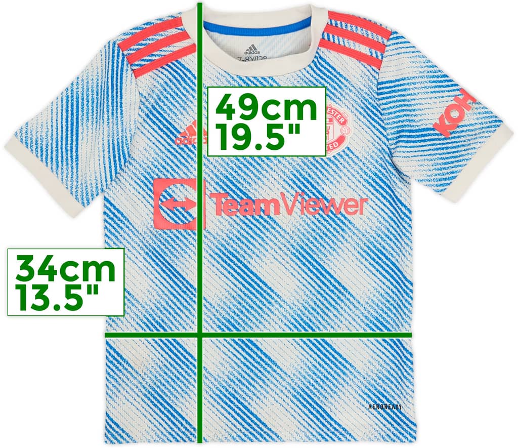 2021-22 Manchester United Away Shirt - 10/10 - (S.Boys)