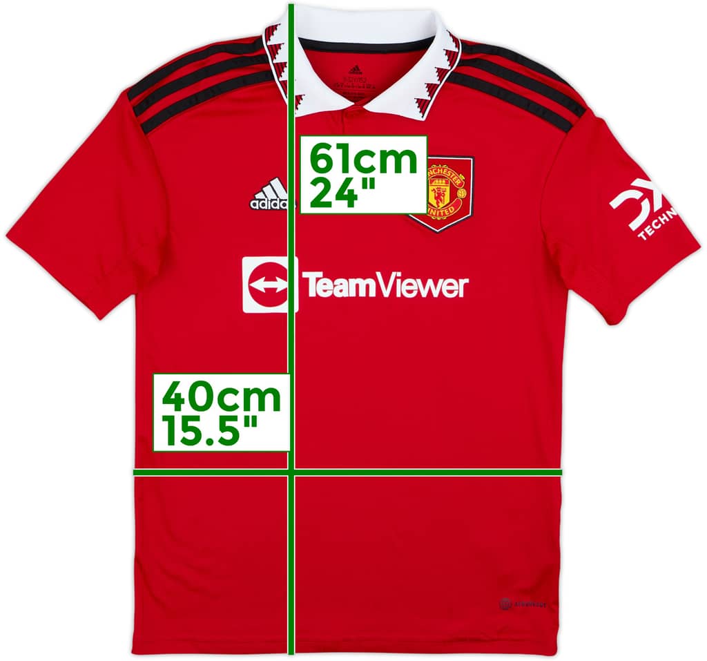 2022-23 Manchester United Home Shirt - 9/10 - (M.Boys)