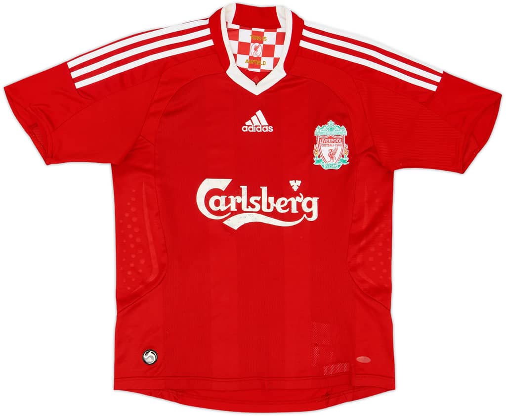 2008-10 Liverpool Home Shirt - 5/10 - (L.Boys)