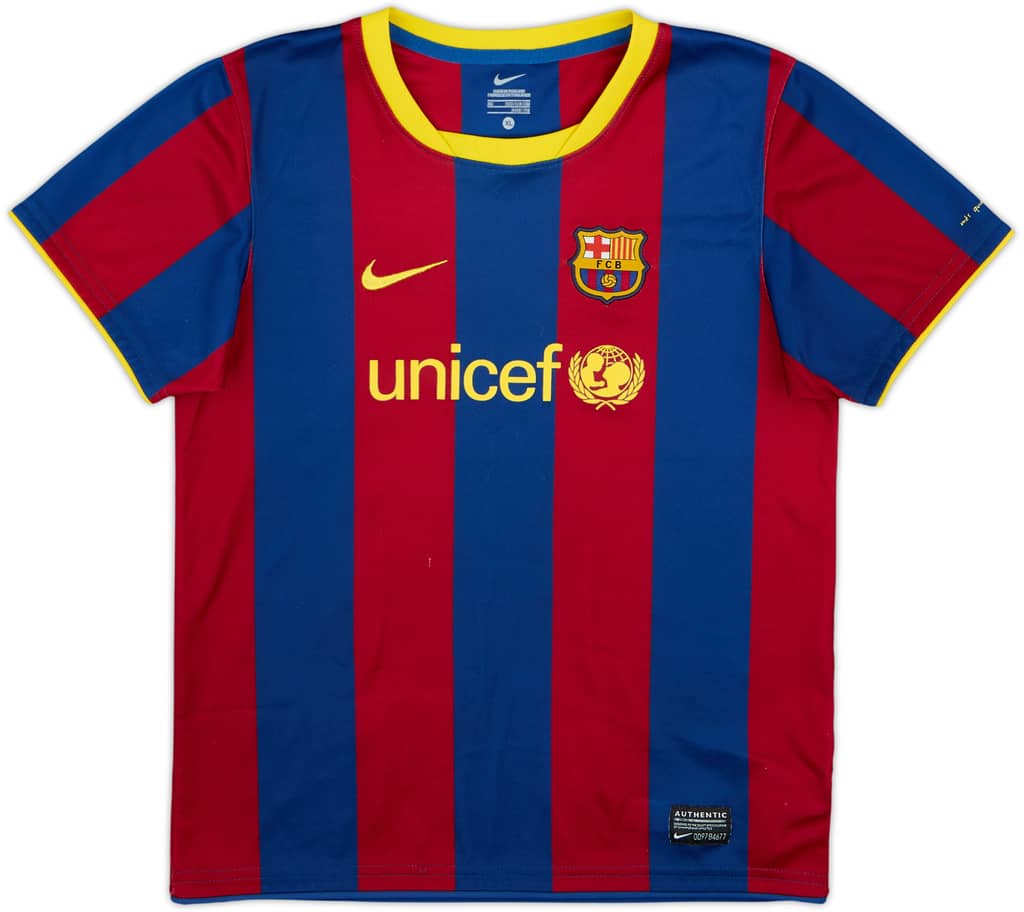 2010-11 Barcelona Home Shirt - 8/10 - (7-8 Years)