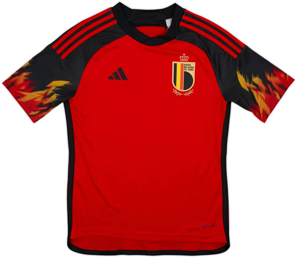 2022-23 Belgium Home Shirt - 8/10 - (L.Boys)