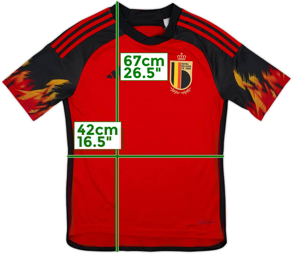 2022-23 Belgium Home Shirt - 8/10 - (L.Boys)