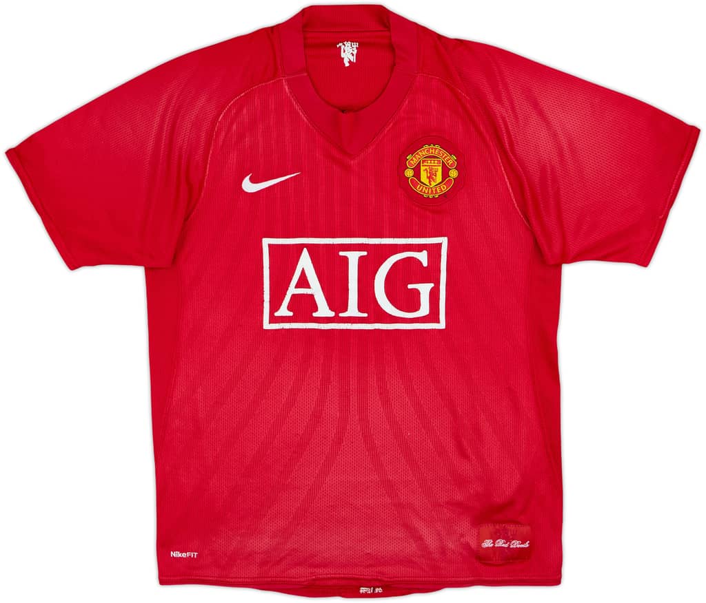 2007-09 Manchester United Home Shirt - 3/10 - (S)