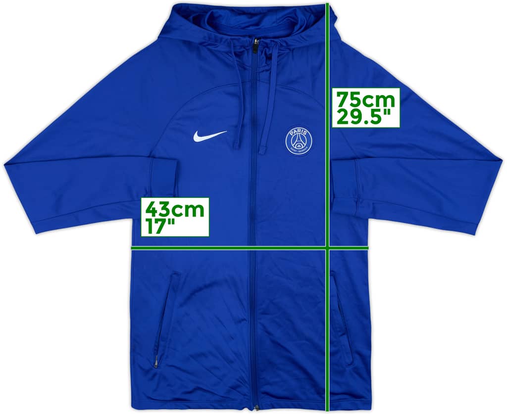 2022-23 Paris Saint-Germain Nike Hooded Track Jacket - 8/10 - (S)
