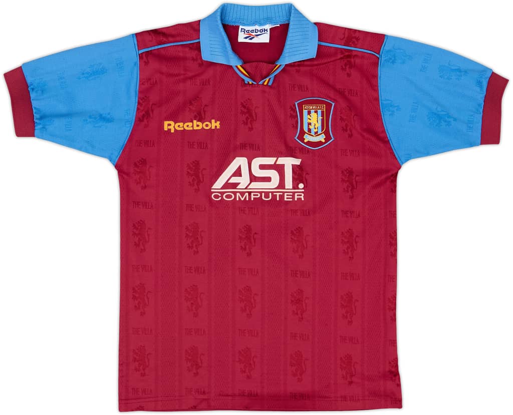 1995-97 Aston Villa Home Shirt - 8/10 - (L.Boys)