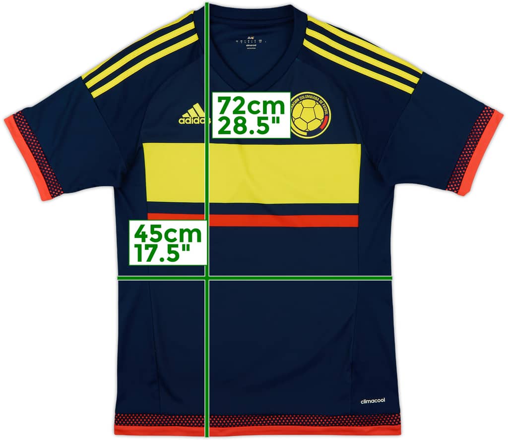 Camiseta de visitante de Colombia Copa America 2015 - 6/10 - (S)