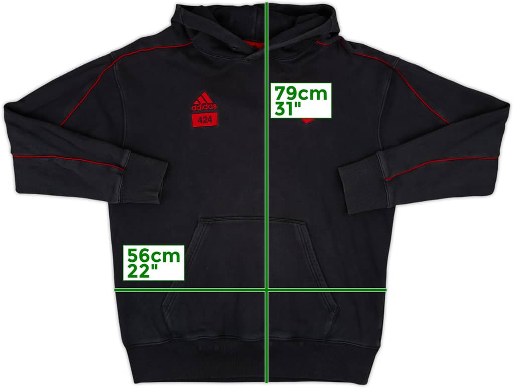 2020-21 Arsenal x 424 adidas Hooded Top - 6/10 - (L)