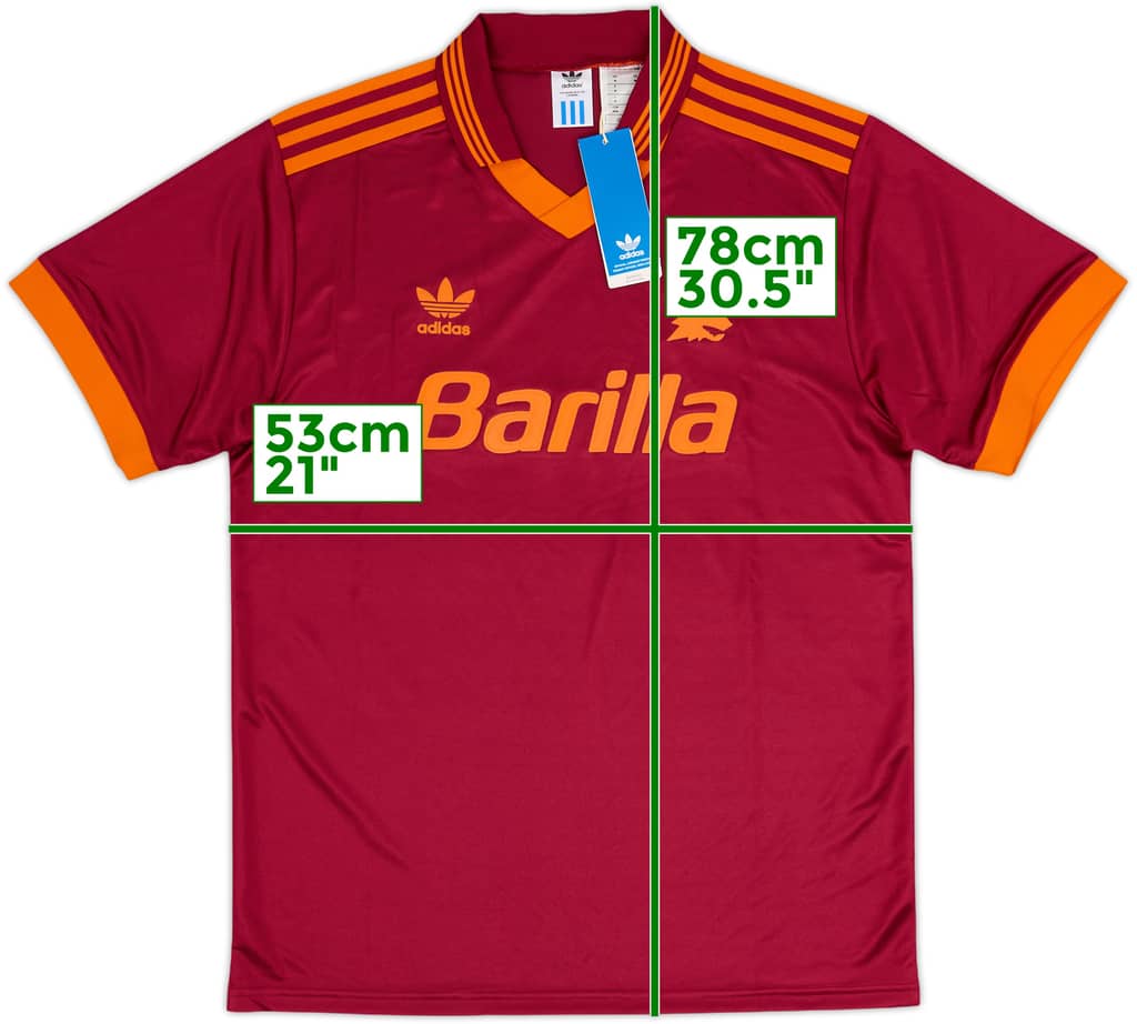 2024-25 Roma adidas Originals Retro 1992-94 Home Shirt (M)