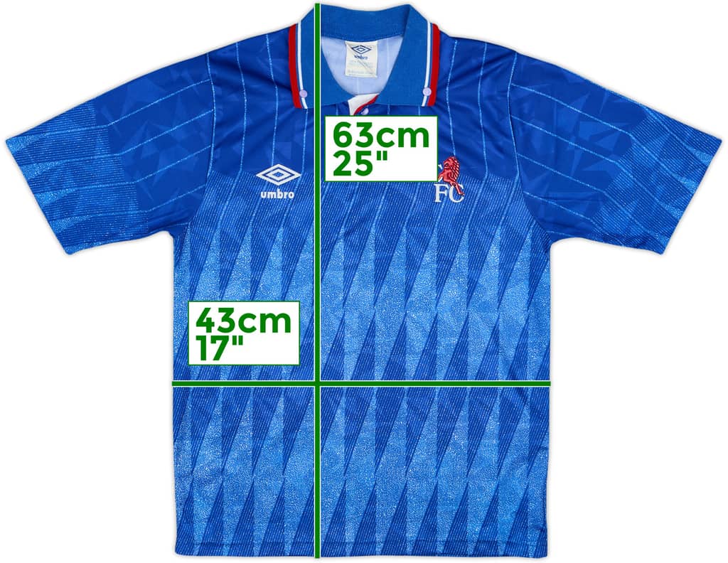 Camiseta de local del Chelsea 1989-91 - 9/10 - (M. Niños)