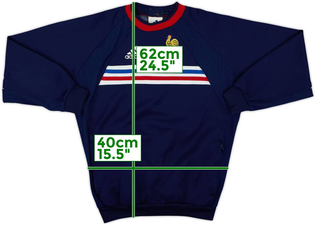1998-00 France adidas Sweat Top - 8/10 - (L.Boys)