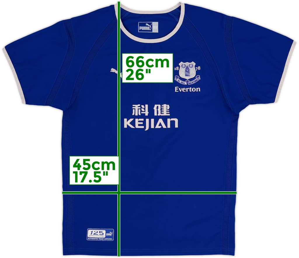 2003-04 Everton Home Shirt - 8/10 - (XL.Boys)