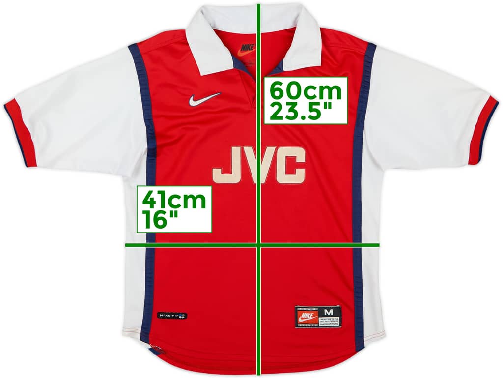 1998-99 Arsenal Home Shirt - 8/10 - (M.Boys)