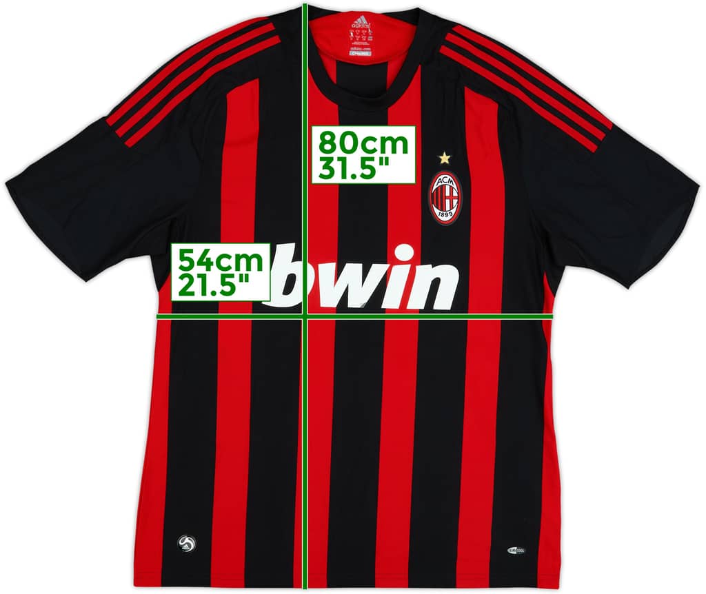 2008-09 AC Milan Home Shirt - 5/10 - (XL)